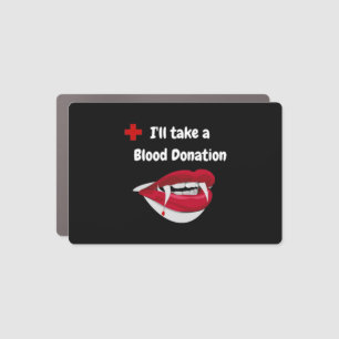 vampire halloween car magnet