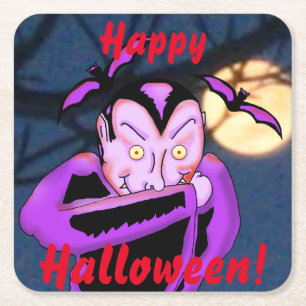 Vampire Halloween Coasters