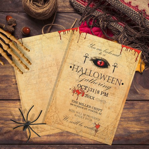 Vampire Halloween Gathering ID579 Invitation