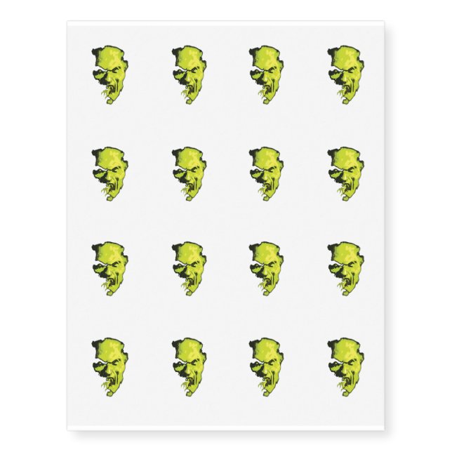 Vampire Halloween Horror Gift Party Temporary Tattoos (Front)