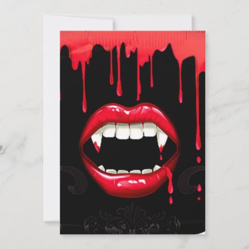 Vampire Halloween Invitations