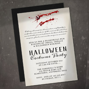 Vampire Halloween Party Invitation