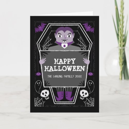 Vampire Happy Halloween Card