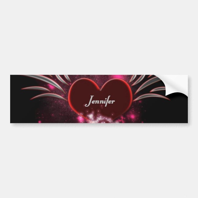 Vampire_Heart_Jennifer Bumper Sticker (Front)