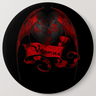 Vampire Heart Pinback Button