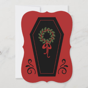 Vampire Holiday Coffin Card