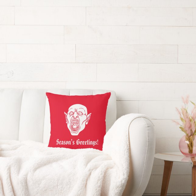 Vampire Holiday  Throw Pillow (Couch)