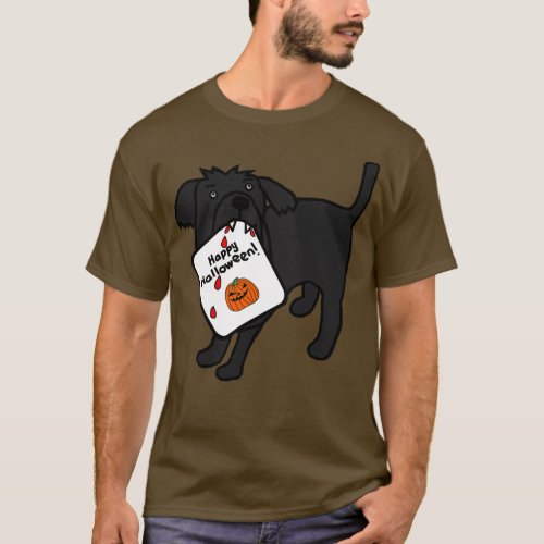 Vampire Horror Dog with Halloween d T_Shirt