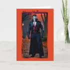 Vampire Hunk Halloween Card