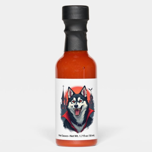 Vampire Husky Bite Hot Sauces (Front)