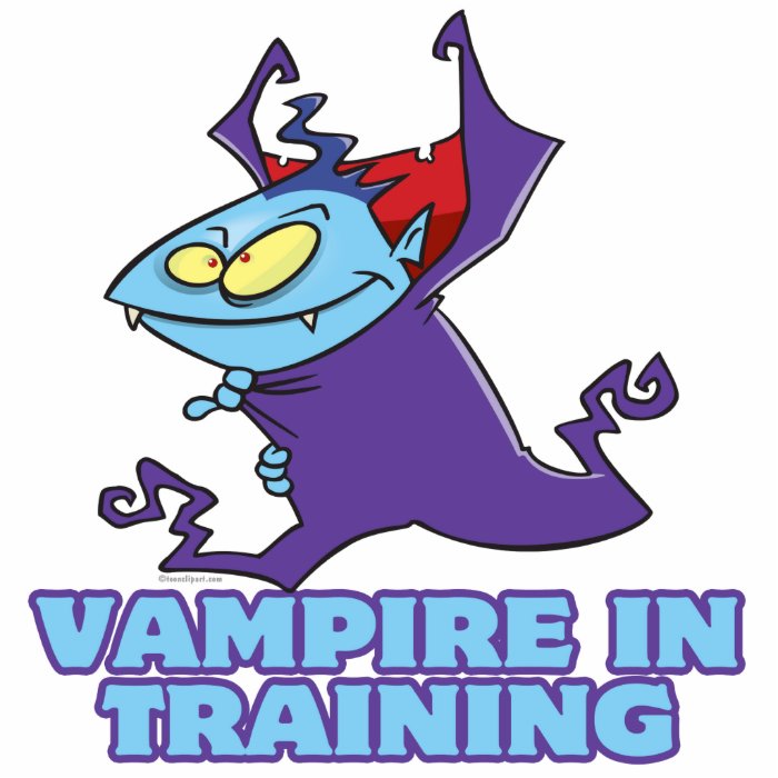 vampire in training funny cartoon photo cutouts