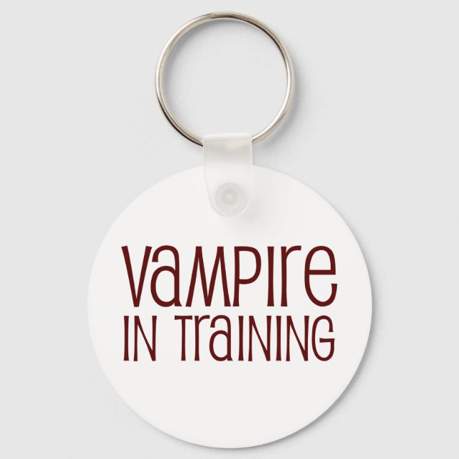 Vampire In Training Keychain (Front)