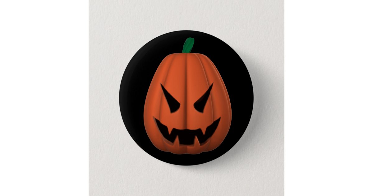 Vampire Jack O'Lantern Button | Zazzle