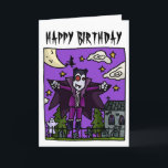 Vampire Kids Birthday Card<br><div class="desc">Celebrate your little monsters birthday with this card from AltoonatiV!</div>