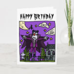 Vampire Kids Birthday Card<br><div class="desc">Celebrate your little monsters birthday with this card from AltoonatiV!</div>