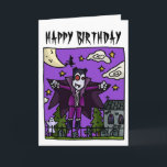 Vampire Kids Birthday Card<br><div class="desc">Celebrate your little monsters birthday with this card from AltoonatiV!</div>