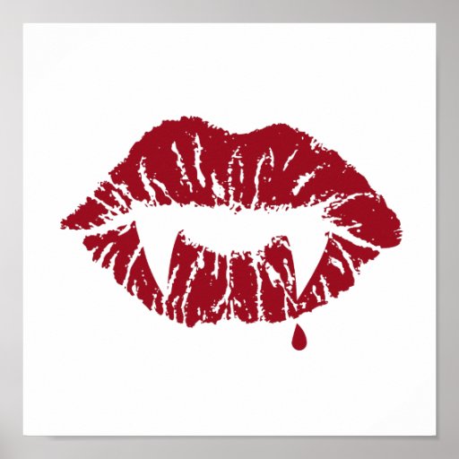 Vampire Kiss Print | Zazzle