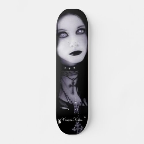 Vampire Kitten _ Goth Girl Skateboard