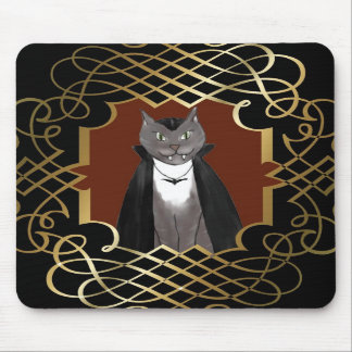 Vampire Kitty Portrait Mousepad