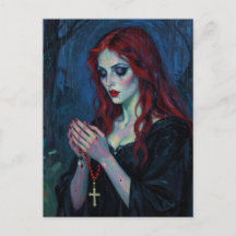 Vampire Lady With Rosary