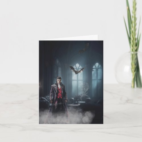 Vampire Lair Halloween Holiday Card