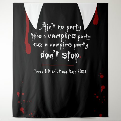 Vampire Lair Party Dont Stop Halloween Backdrop