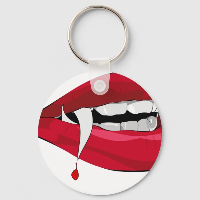 Vampire Lips Keychain (Front)