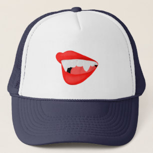 Vampire Lips Thirsty for a Neck Trucker Hat