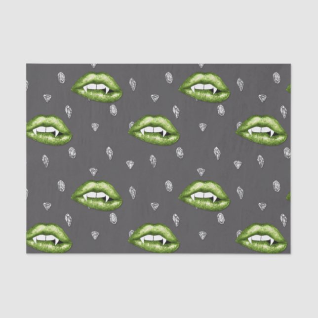 Vampire Lips  Tissue Paper (Front)