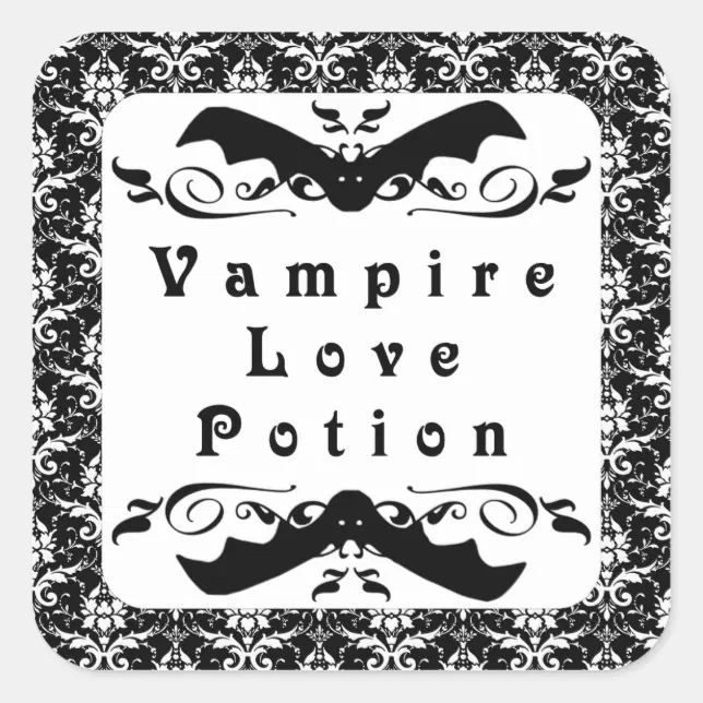 Vampire Love Potion Halloween Stickers | Zazzle