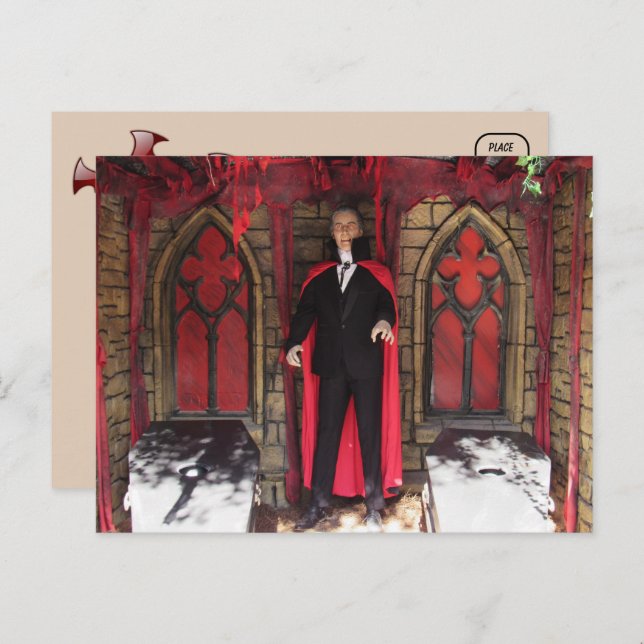 Vampire Monster / Halloween Postcard (Front/Back)