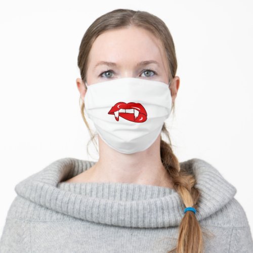 Vampire Monster Red Lips Mouth For her Adult Cloth Face Mask