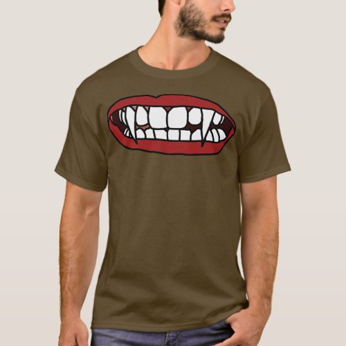 Vampire Mouth a Halloween Horror T_Shirt
