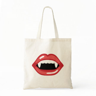 Vampire Mouth Tote Bag