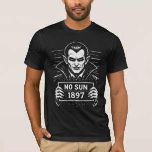Vampire Mugshot – No Sun 1897 T-Shirt