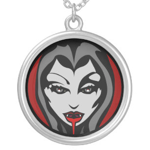 Vampire Necklace Halloween Vampire Girl Necklace
