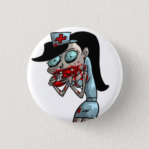 Vampire Nurse Button