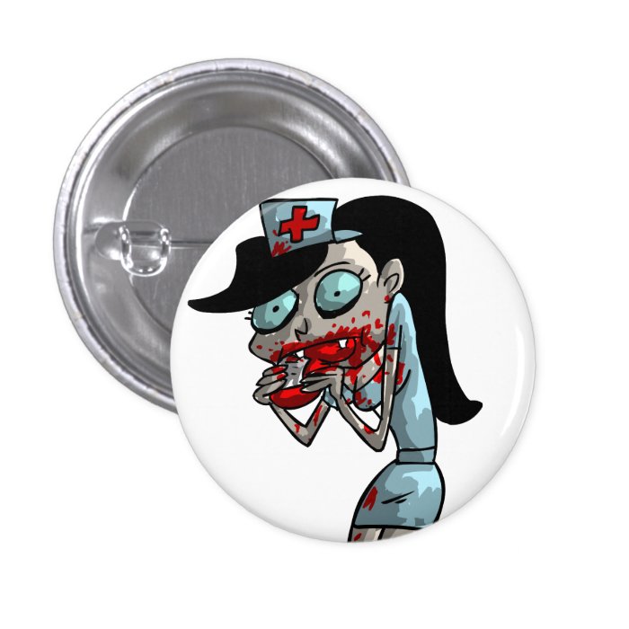 Vampire Nurse Pinback Buttons