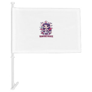 Vampire Nurse Shirt � Funny Halloween Medical Work Car Flag