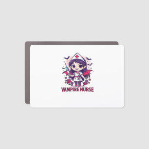 Vampire Nurse Shirt � Funny Halloween Medical Work Car Magnet
