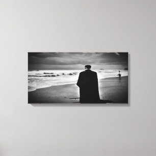 Vampire on the beach Real canvas print