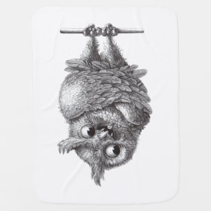 Vampire Owl Cool and Scary Baby Blanket