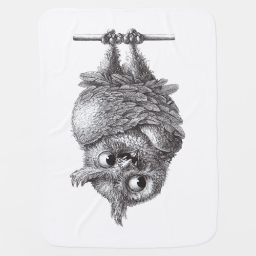 Vampire Owl Cool and Scary Baby Blanket