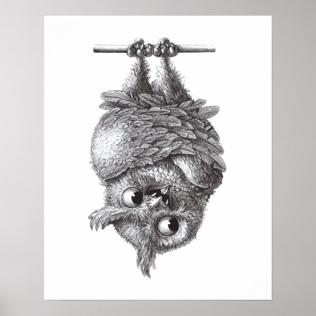 Vampire Owl - Very Scary Poster (Front)