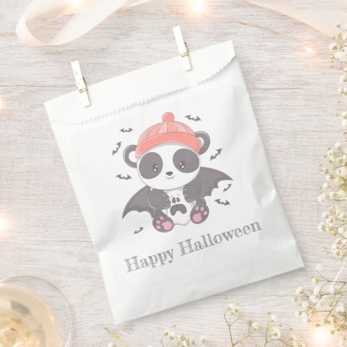 Vampire Panda Bats Ghost Happy Halloween Favor Bag