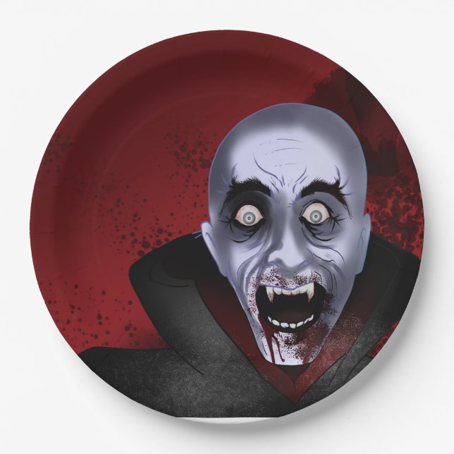 Vampire  paper plates (Front)