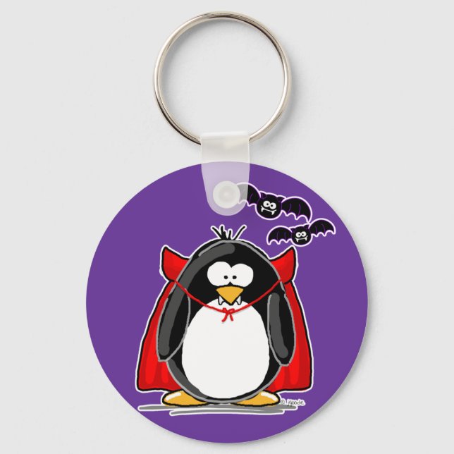 Vampire Penguin Keychain (Front)