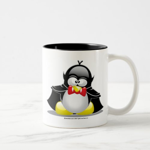 Vampire Penguin Two_Tone Coffee Mug