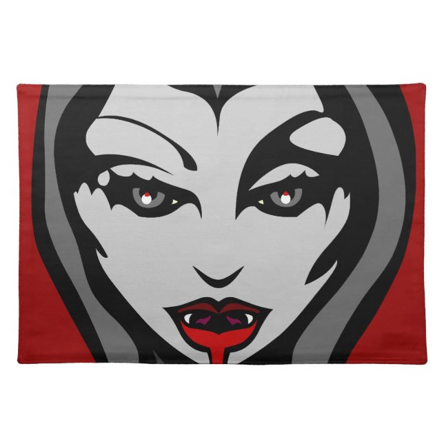 Vampire Place Mats Halloween Party Decor (Front)