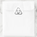 Vampire Poop Emoji (black & white) Stickers | Zazzle